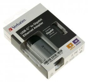 Verbatim Usb adaptor - 49146 Usb-c To Gigabit Ethernet Adapter 10cm Cable