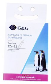 G&g Colour Cartridge - Alternative Ribbon For Tze-221, Black On White