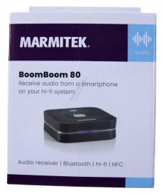 Marmitek Sat-bk + Aerial Technique - Boomboom80 25008182 Bluetooth Audio Receiver -nfc - Bluetooth To 3 5mm Jack - A2dp Stereo - Standby Function