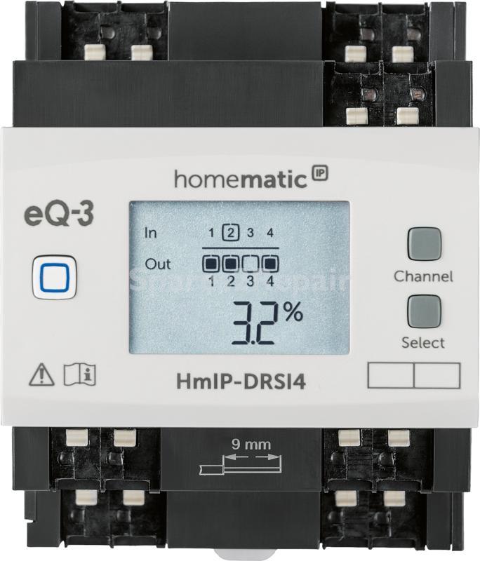 Eq 3 Actuator - Hmip drsi4 Homematic ip Switching Actuator For Din Rail Mounting 4 way - 154431A0