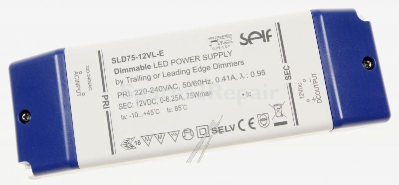 Self Led-driver - 12v-75w Led-driver, Cv, 6,25a, Dimmable