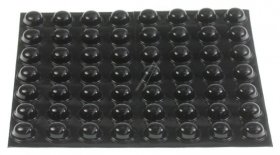 3m Rubber Foot - Ø=11,1x5,0mm Universal, Self-adhesive, Round, Black, Pcs=56