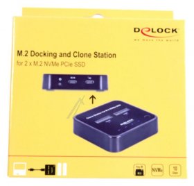 Delock Hard Drive Dockingstation - M.2 Dockingstation Fur 2 X M.2 Nvme Pcie Ssd Mit Klon Funktion