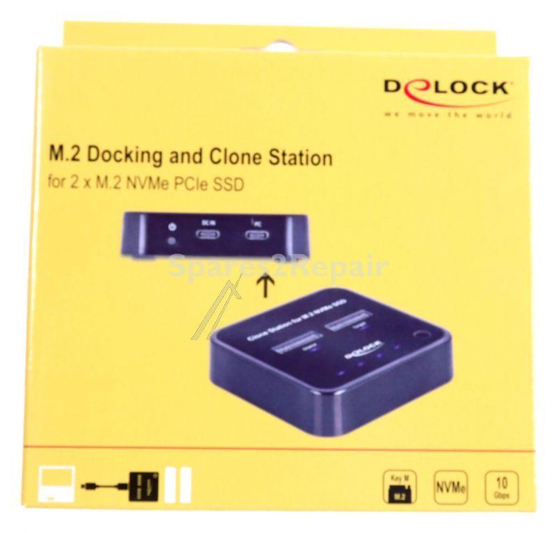Delock Hard Drive Dockingstation - M.2 Dockingstation Fur 2 X M.2 Nvme Pcie Ssd Mit Klon Funktion