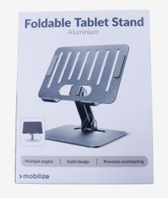 Mobilize Holder For Tablet pc - 28680 Foldable Aluminum Tablet Holder Black