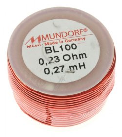 Mundorf Coil - 0,27mh-0,23r Mcoil Air-coil, Baked Varnish, 1mm Wire, 30x20mm
