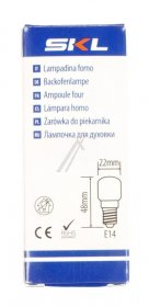 Compatible E14 oven Lamp - E14 Ses Oven Lamp 15w 300 Degree (50x22mm)
