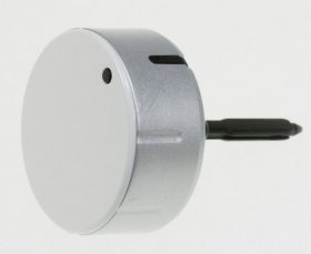 Timer Button - C00437982 Knob Timer Silver Siemens [Whirlpool Indesit]