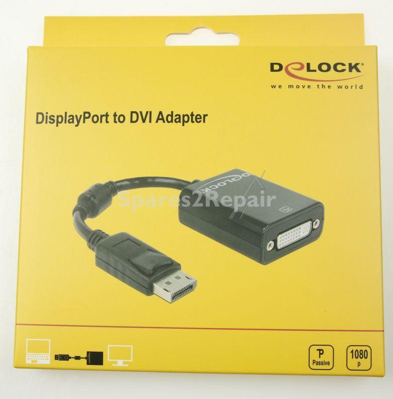 Delock Display Port Connections - Adapter Displayport 1.1 Male > Dvi Female Passive Black