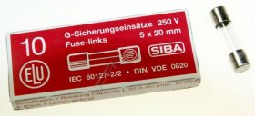Siba Glass Fuse 5x20mm Fast Acting - 1 25a-f 179020 1 25 Fuse 5x20 10pcs -rohs-