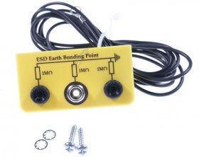 Killstat Earthing Cable - Earth Bonding Bracket With 1x 10mm Stud And 2x Banana Sockets