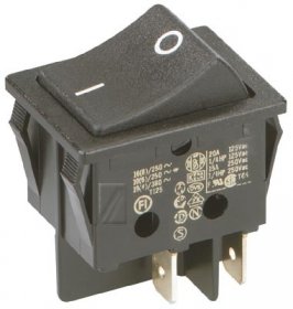 InterbÄr Rocker Switch 2 Poles - Bipolar Rocker Switch, Double-pole Wo Bulb16a-250v 22x30