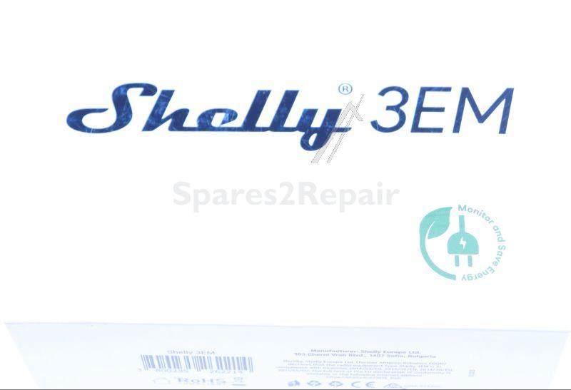 Shelly Smart-home - 183270 3em Electricity Meter Max. 3x 120a Incl. 3 Terminals Measuring Function Wifi