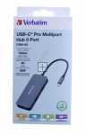 Verbatim Hub usb - 32150 Usb-c Multiport Hub Cmh-05 - 2x Usb-a 3 2 Gen1 - Pd - Hdmi - Rj45