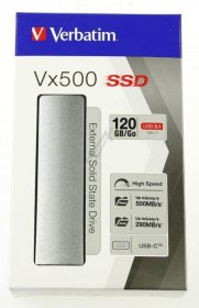 Verbatim External Ssd Hard Drive - Vx500 120gb, Usb3.1 Ssd-festplatte, Extern, G2