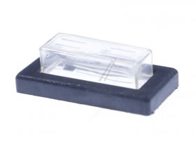 Interbar Protective Cap - Schutzkappe Pvc 1-pol Transparent Schwarz 11x30