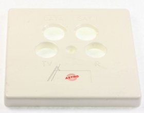 Astro Surface Mounting Box Aerial S. - Guz 44 Deckel Fur 4-loch Dose Elektroweiß 80 X 80 Mm