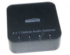 Marmitek Optical Fibre Connectors - Connect Ts41 4 In 1 Optical Audio Switcher (eu Plug) Toslink Audio