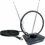 Schwaiger Indoor Aerial - Za8960011 Za8960_013 Zimmerantenne: Aktiv-ukw-vhf-uhf-max 36 Db Schwarz