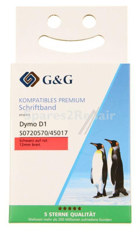 G&g Colour Cartridge - 15571 Ribbon Alternative For S0720570 Black On Red