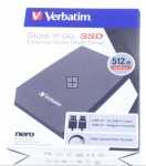 Verbatim Usb 2,5" Hard Discs - 32181 512gb Store N Go Slim Portable Ssd Usb 3 2 Gen 1 - Usb-c Festplatte Schwarz