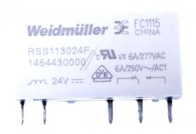 Weidmuller Pcb Relay To 24v - 24vdc 6a-250vac 1454430000 Relay