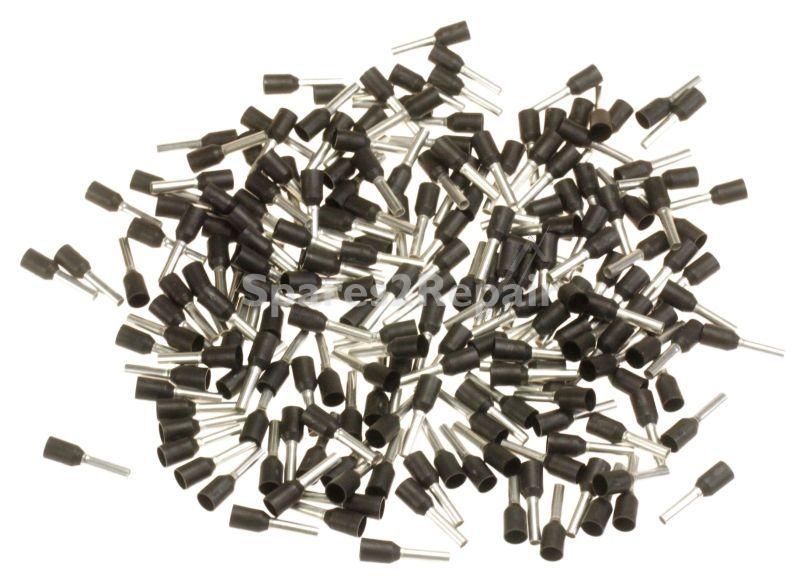 Knipex Adherend Bush - End Sleeves (ferrules) With Collar Black, 200 Pcs.