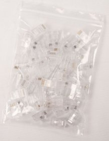 Logilink Rj45-plug - Mp0027 Rj45-modularstecker Cat 6 Ungeschirmt Vorne Offen 50 Stk