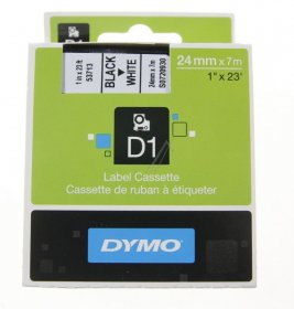 Dymo Colour Cartridge - S0720930 Black On White Label Tape 24mm-7m Dymo D1 Tape