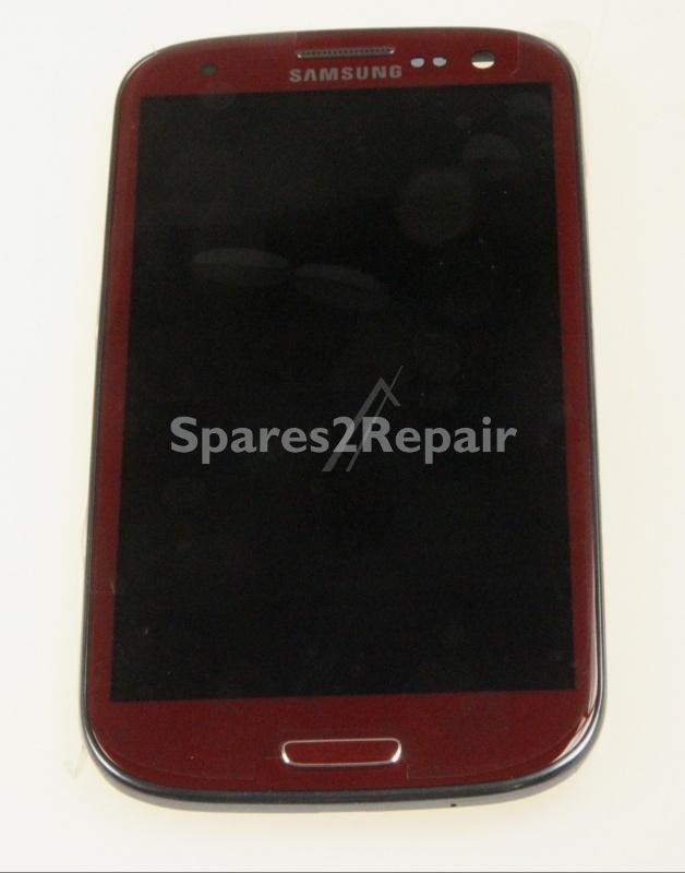 Samsung Display Unit - Gh97-13630c Lcd + Touchscreen Assembly F Galaxy S3 Red
