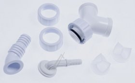 Haas Hose Coupling - 4072 Condensate And Device Connection Sleeve "save" 1" 3-4" And 8mm With Backflow Preventer For Flush Mounting