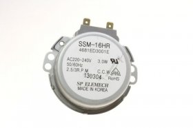 Lg Motor - Ssm-16hr 4681ed3001e 99 220-240v 0a 2 5w 50-60hz 2p N-a 2 5-3 Sp Elemech Co Lt
