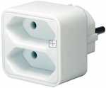 Brennenstuhl Connection Block - Adaptor Plug With 2 Euro Sockets
