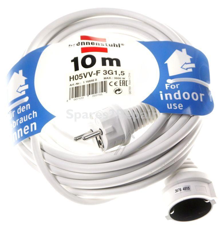 Brennenstuhl Power Supply Cable - 1168460 Extension Lead 10m H05vv-f 3g1 5