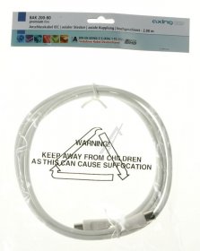 Axing Aerial Connecting Cable - Bak 200-80 Anschlusskabel Iec Axialer Stecker Axiale Kupplung