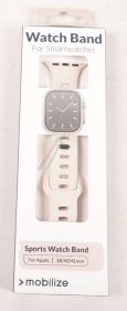 Mobilize Wristbands For Smartwatch - 81643 Mobilize Silicone Strap - Sport - For Apple 38-40-41mm - Starlight