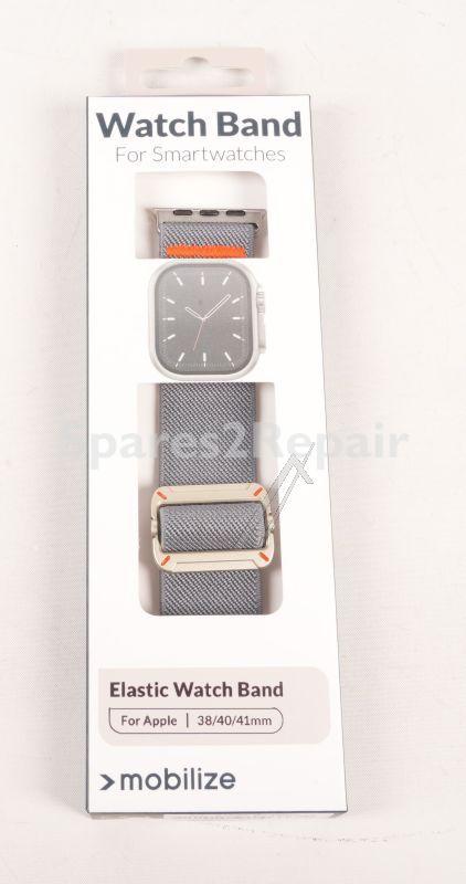 Mobilize Wristbands For Smartwatch - 81687 Mobilize Watch Strap - Elastic - For Apple 38-40-41mm - Grey