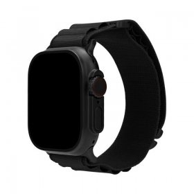 Mobilize Wristbands For Smartwatch - 82012 Mobilize Watch Strap - Alpine - Black Connector - For Apple 42-44-45-49mm - Black