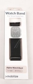 Mobilize Wristbands For Smartwatch - 82011 Mobilize Watch Strap - Alpine - Black Connector - For Apple 38-40-41mm - Black