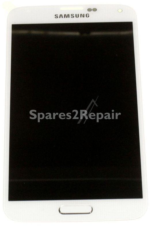 Samsung LCD Touchscreen - White (incl. adhesive) - Galaxy S5 / S5 Plus - GH97-15959A