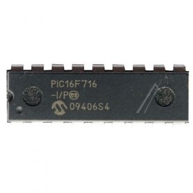 Microchip Processor-ic - Pic16f716 8-bit Mikrocontroller 16f716, Dip-18