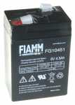 Fiamm 6,0v Lead Batteries - 6 0v-4 5ah Fg10451 6 0v-4 5ah Plumb Battery 70x48x102mm Fiamm