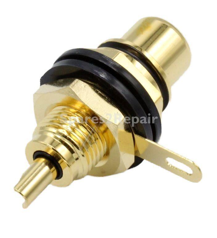 Inakustik Mounting Socket - Premium Adaptable For Rca Insallation Socket - Black