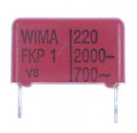 Wima Fkp1 Pulse Capacitor - 220pf-2000v Fkp1u002204b00kssd Fkp1-pulse Capacitor Rm=15mm