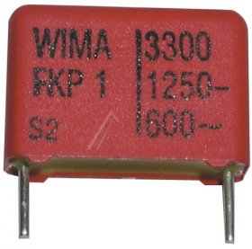 Wima Fkp1 Pulse Capacitor - 3300pf-1250v Fkp1-impulskondensator Rm=15mm