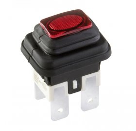 InterbÄr Rocker Switch - Einbau-wippenschalter Serie 3658 Schwarz-rot