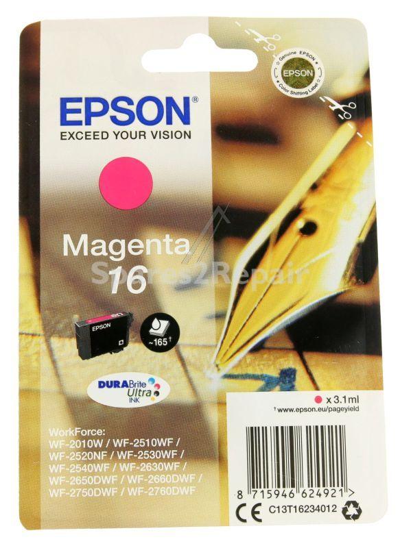 Epson Cartridge - 16 C13t16234012 Cartridge Magenta 3 1ml