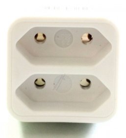 VIVANCO 2-Way Euro Adapter A2 W SCHUKO-ADAPTOR, TO 2X EURO, COMPACT, WHITE 7295