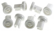 Compatible Roller For Dishwasher Basket - Kit Of 8 Roller Wheels For Dishwasher Basket Alt Electrolux