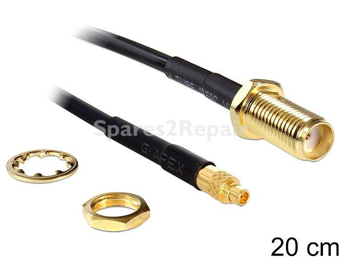 Delock Aerial Connecting Cable - Antenna Cable Sma Jack Bulkhead > Mmcx Plug 200 Mm